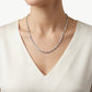 Elegant Silver Tennis-Style Necklace