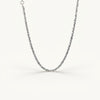 Elegant Silver Tennis-Style Necklace
