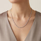 Delicate Twisted Silver Chain Necklace