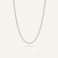 Delicate Twisted Silver Chain Necklace