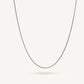 Delicate Silver Snake Chain Necklace
