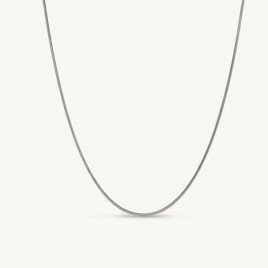 Minimal Silver Chain Necklace