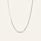 Delicate Silver Bar Chain Necklace