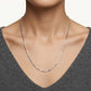 Delicate Silver Bar Chain Necklace