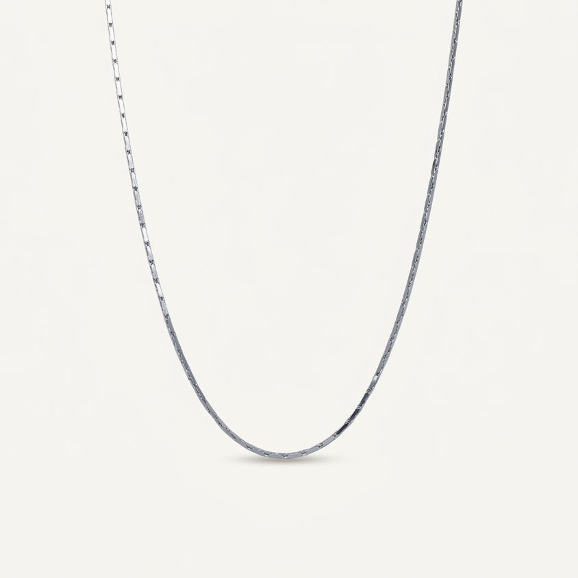 Delicate Silver Link Chain Necklace