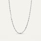 Minimal Silver Link Chain Necklace