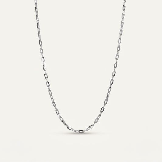 Minimal Silver Link Chain Necklace