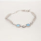 Blue Opal & CZ Bracelet