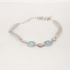 Blue Opal & CZ Bracelet