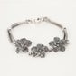 Silver Floral Bracelet for Women – Intricate Flower Design Antique Style Jewellery