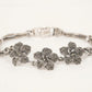 Silver Floral Bracelet for Women – Intricate Flower Design Antique Style Jewellery