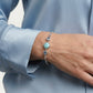 Larimar & Blue Gemstone Sterling Silver Bracelet – Ocean Blue Statement Bracelet