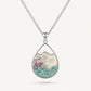 Sea Turtle Teardrop Necklace & Earrings Set