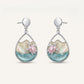 Sea Turtle Teardrop Necklace & Earrings Set