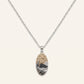 Moonlit Mountain Landscape Necklace & Earrings Set