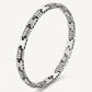 Men's Stainless Steel Geometric Link Bracelet