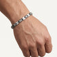 Men's Stainless Steel Geometric Link Bracelet