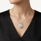 Elegant Swirl Pavé Pendant Necklace & Earrings Set