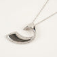 Elegant Curved Pavé Necklace & Earrings Jewellery Set