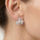 Elegant Pearl Floral Necklace & Earrings Set