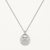 Elegant Oval Crystal Pendant Necklace & Matching Earrings Set