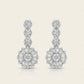 Floral Diamond-Style Necklace & Earrings Set