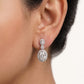 Oval Diamond-Style Necklace & Earrings Set