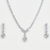 Heart-Shaped Necklace & Earrings Set