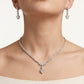 Heart-Shaped Necklace & Earrings Set