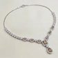 Champagne-Cut Stone Necklace & Earrings Set