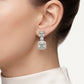 Green Gemstone Necklace & Earrings Set