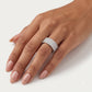 Silver Pavé Crystal Eternity Band Ring