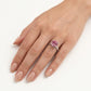 Elegant Pink Oval Gemstone Solitaire Ring