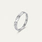 Elegant Silver Forever Ring with Sparkling Centre Stone