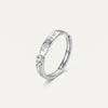 Elegant Silver Forever Ring with Sparkling Centre Stone