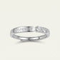 Elegant Silver Forever Ring with Sparkling Centre Stone