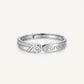 Elegant Silver Forever Ring with Sparkling Centre Stone