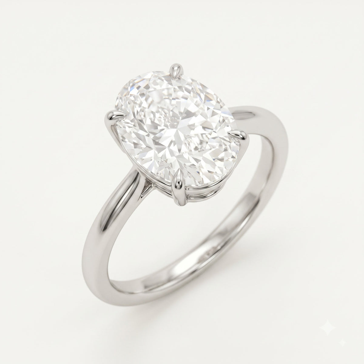 Elegant Round Cut Solitaire Statement Ring