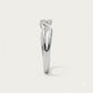 Elegant Infinity Wave Ring with Sparkling Stone Accents