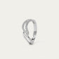 Elegant Infinity Wave Ring with Sparkling Stone Accents