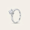 Classic Round Solitaire Ring with Brilliant Clear Centre Stone