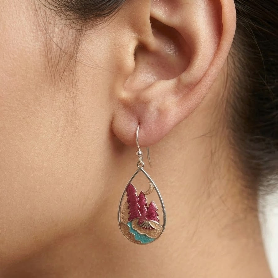Forest Lake Teardrop Necklace & Earrings Set
