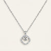 Silver Crystal Heart Pendant Necklace – Elegant Heart Jewellery