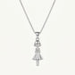Elegant Silver Girl Pendant Necklace – Dainty Charm Necklace for Women