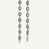 Hexagon Mother-of-Pearl Style Anklet – Vintage Silver-Tone Jewellery